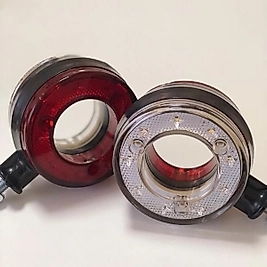 18 Led İçi boş Ayna Altı Küpe Kırmızı- Beyaz 12-24 v