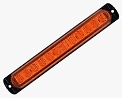 12 Led Siyah Taban Sarı Mercekli Parmak Lamba 12-24 v Uyumlu