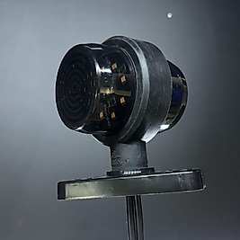 ZBS MAKSİ TAKOZ DÖNER AYAK FÜME DÜZ CAM SARI KIRMZI 12-24 V