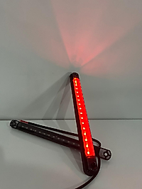 16 Led Kabin Arkası Füme Cam Kırmızı Plastik Taban 12-24 v