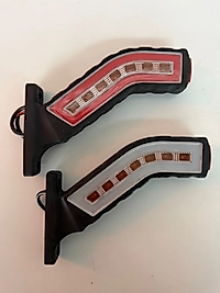 Neon Kayar Sinyal Boynuz Lamba 12-24 v Uyumlu (ÇİFT)