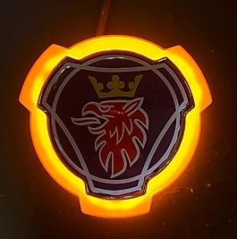 Ledli Damla Panjur arma Scania  Lacivert (Amber Led) 12-24 v