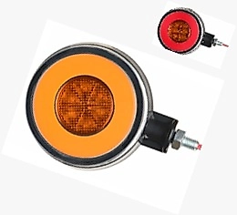 Neon Sinyalli Ayna Altı Küpe Sarı-Kırmızı 12-24 v