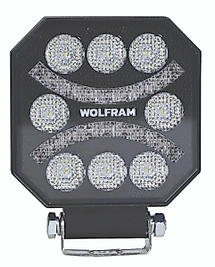 Wolfram Led Çalışma Lambası Emojili 8 Led Beyaz + Sarı Sinyal Fonksiyonlu 10/30V E-Belgeli 24W+21W