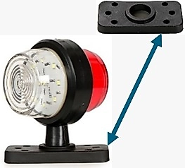 Formplas Döner Ayak Maksi Takoz Kırmızı - Beyaz 12 -24 v