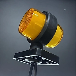 ZBS MAKSİ TAKOZ DÖNER AYAK  NEON CAM SARI-SARI 12-24 V