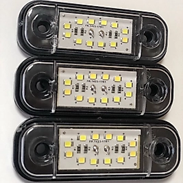 12 Led Oval Parmak Lamba 12-24 v Uyumlu