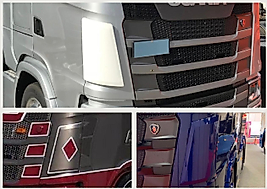 Scania S Kabin Treyler Köşe Kapama Plastik