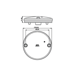 Mini Yuvarlak Stop Lambası 12-24v