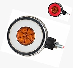 Neon Sinyalli Ayna Altı Küpe Kırmızı- Beyaz 12-24 v