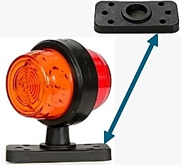 Formplas Döner Ayak Maksi Takoz Sarı-Kırmızı  12 -24 v